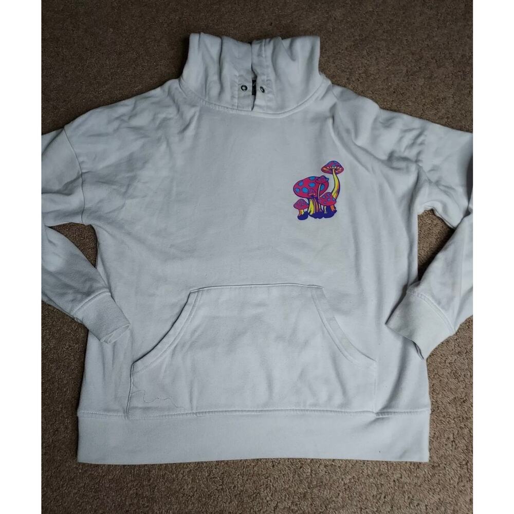 A-Lab Hoodie Adult Small Magic Mushroom Pullover Graphic Sweatshirt Psychedelic
